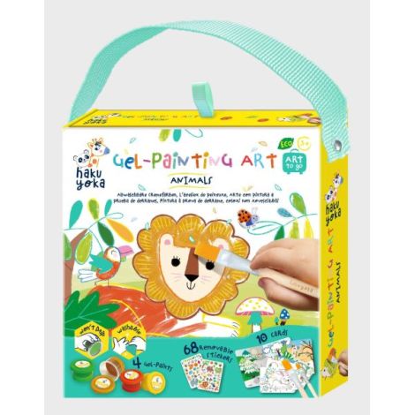 Set portabil de pictura cu gel Haku Yoka - Animale - imagine 11